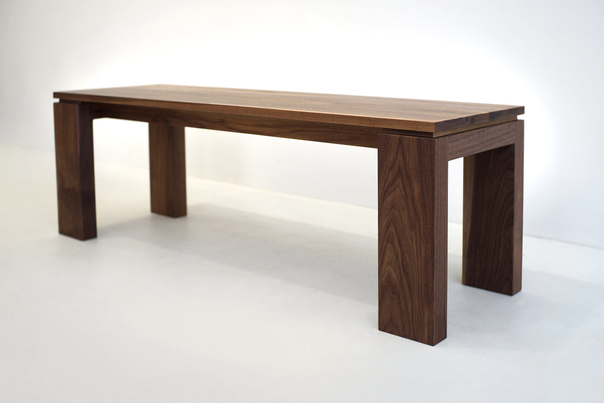 Solid Black Walnut Bench/ Coffee Table