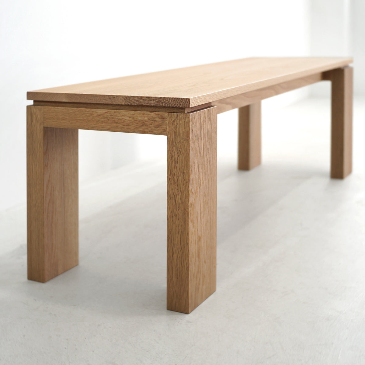 Solid White Oak Bench/ Coffee Table