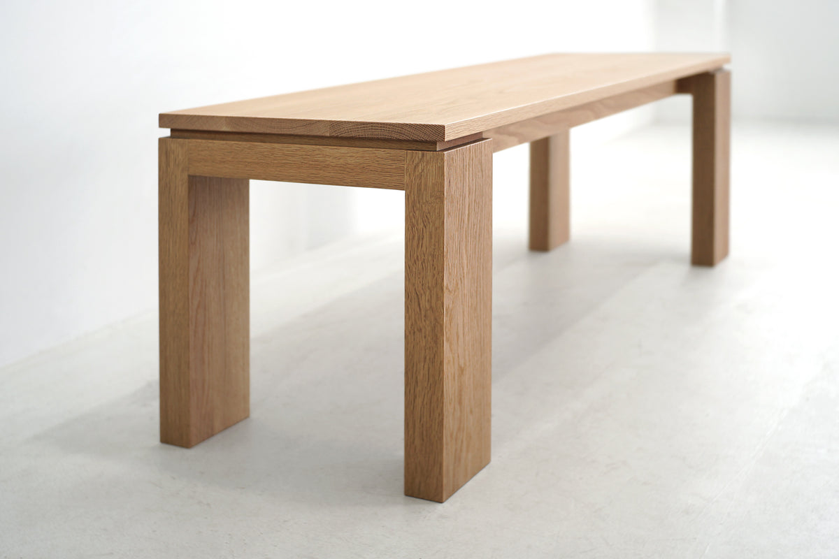 Solid White Oak Bench/ Coffee Table
