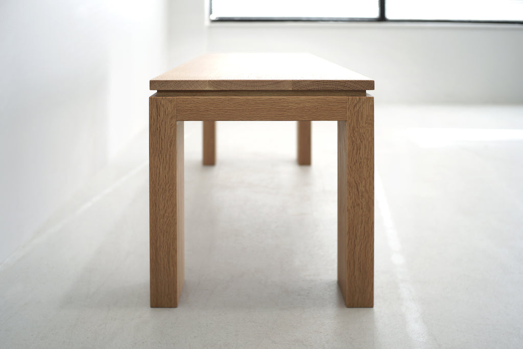 Solid White Oak Bench/ Coffee Table
