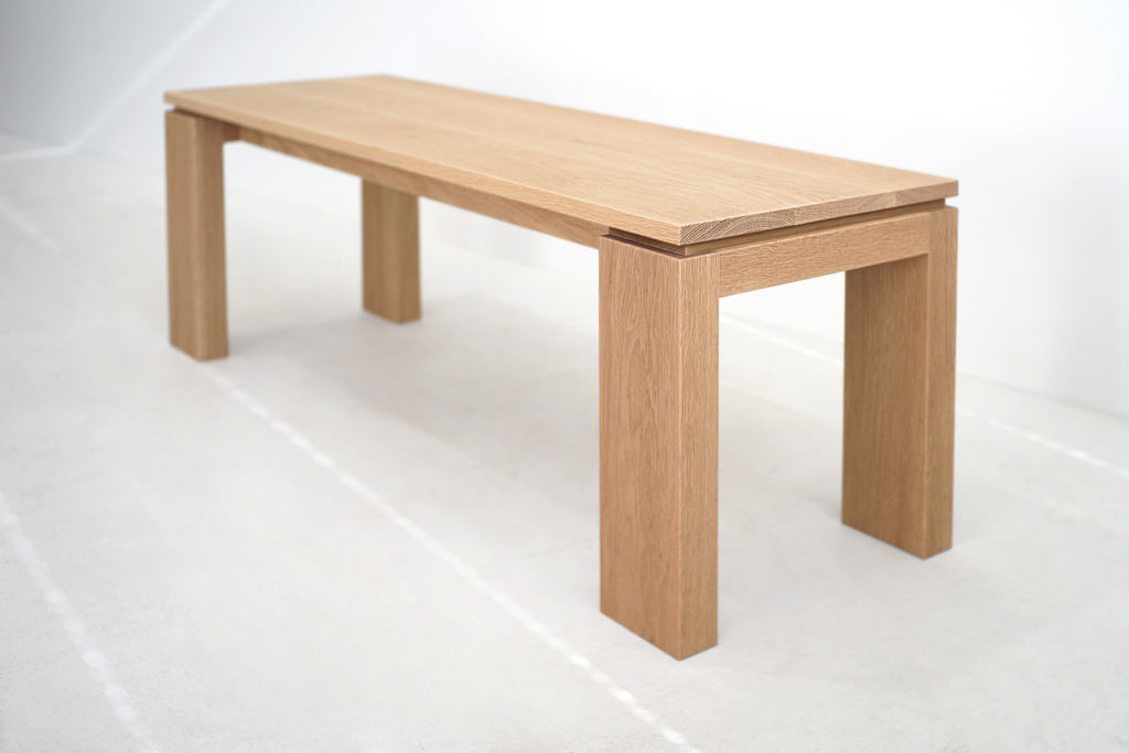 Solid White Oak Bench/ Coffee Table