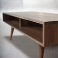 Solid Black Walnut Coffee Table/ Media Console/ TV Stand